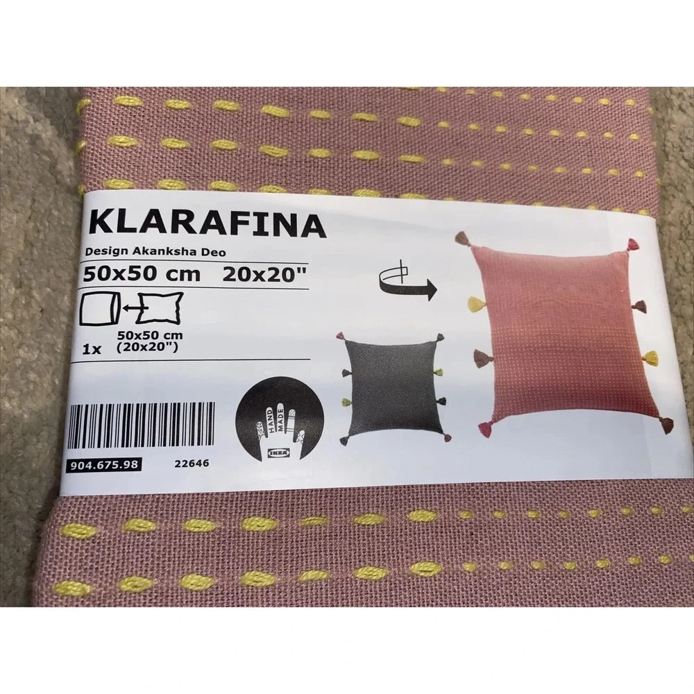 New Ikea Klarafina Handmade Pillow Cushion Cover 20